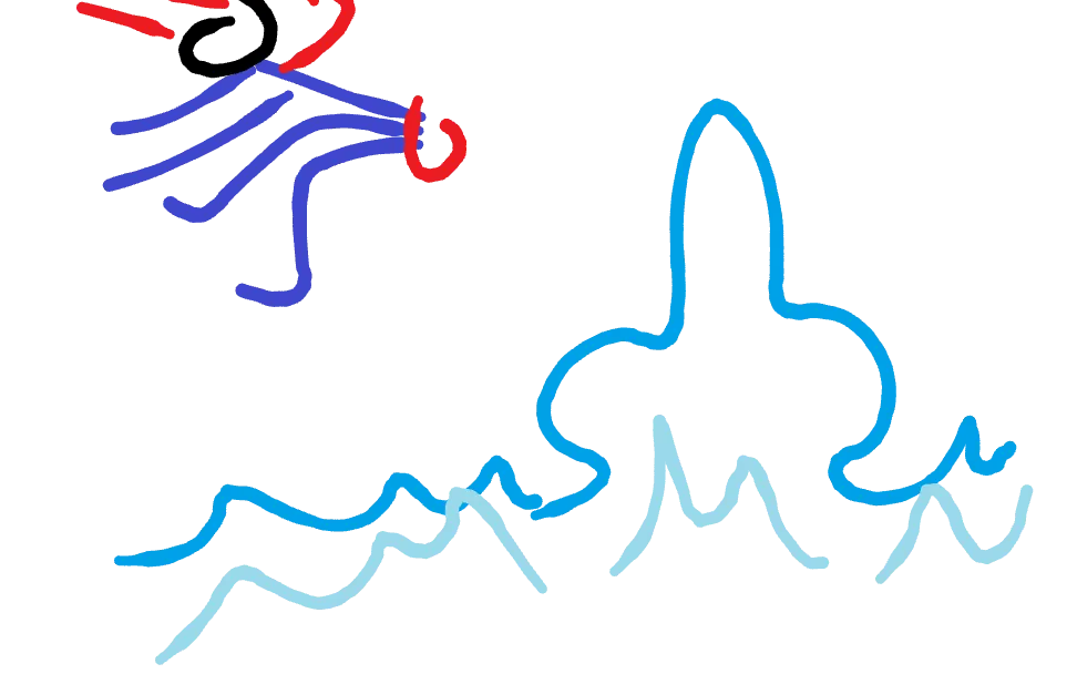 Dicen que el agua es una verga y superman se tira de culo