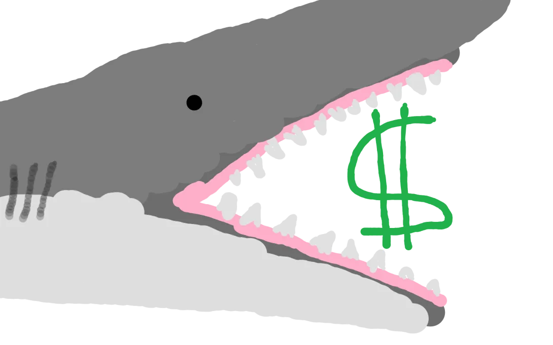 Tiburón contra el dolar.