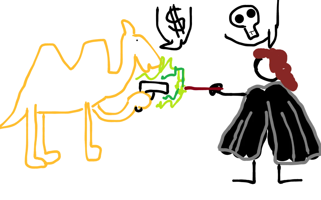 Un camello atraca a Hermione a punta de pistola y ella se resiste